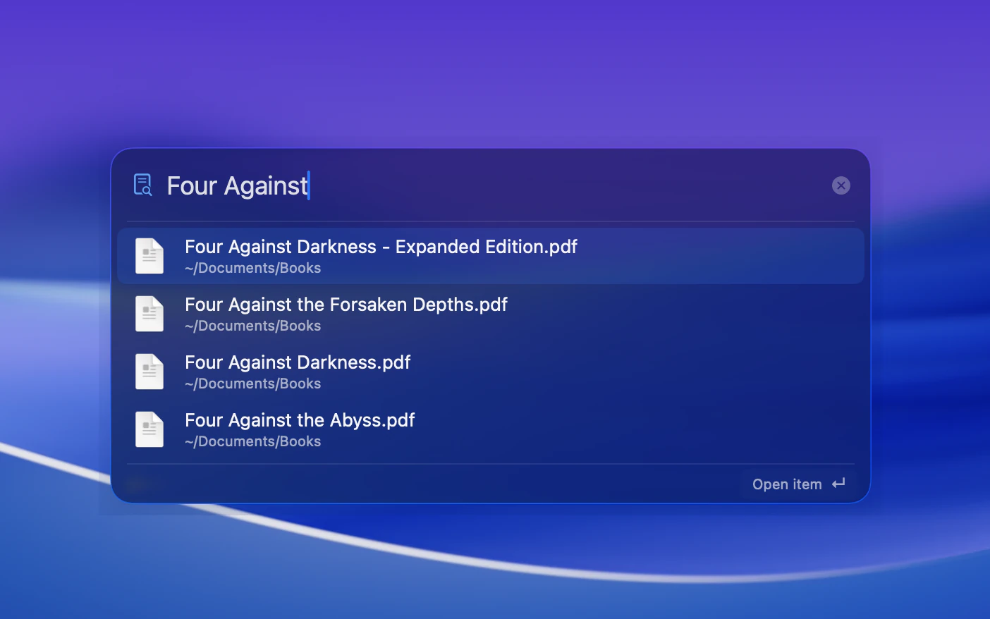 Conjuror showing PDF files matching “Four Against”